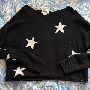 Victoria's Secret Black Sweater with White Stars